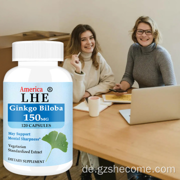 Shecome Ginkgo Biloba-Kapseln unterstützen die Gehirnfunktion